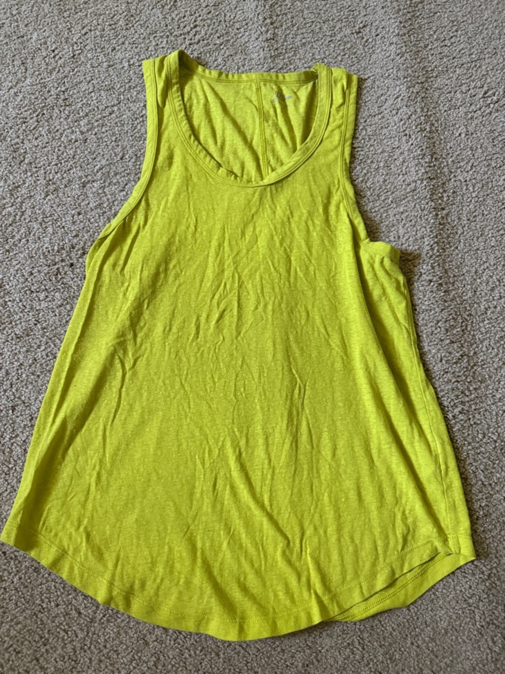 J. Crew Neon Lime Scoop Neck Tank